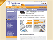 Tablet Screenshot of bellparts.com